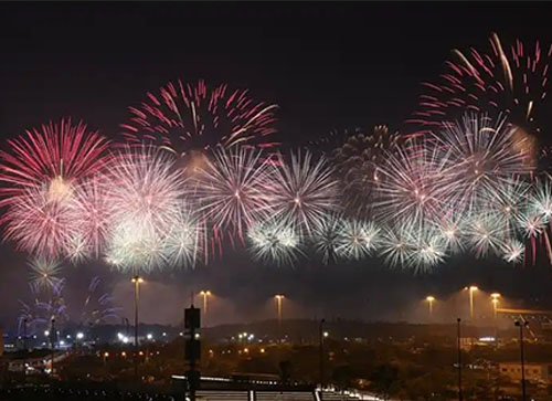 琼海市焰火晚会